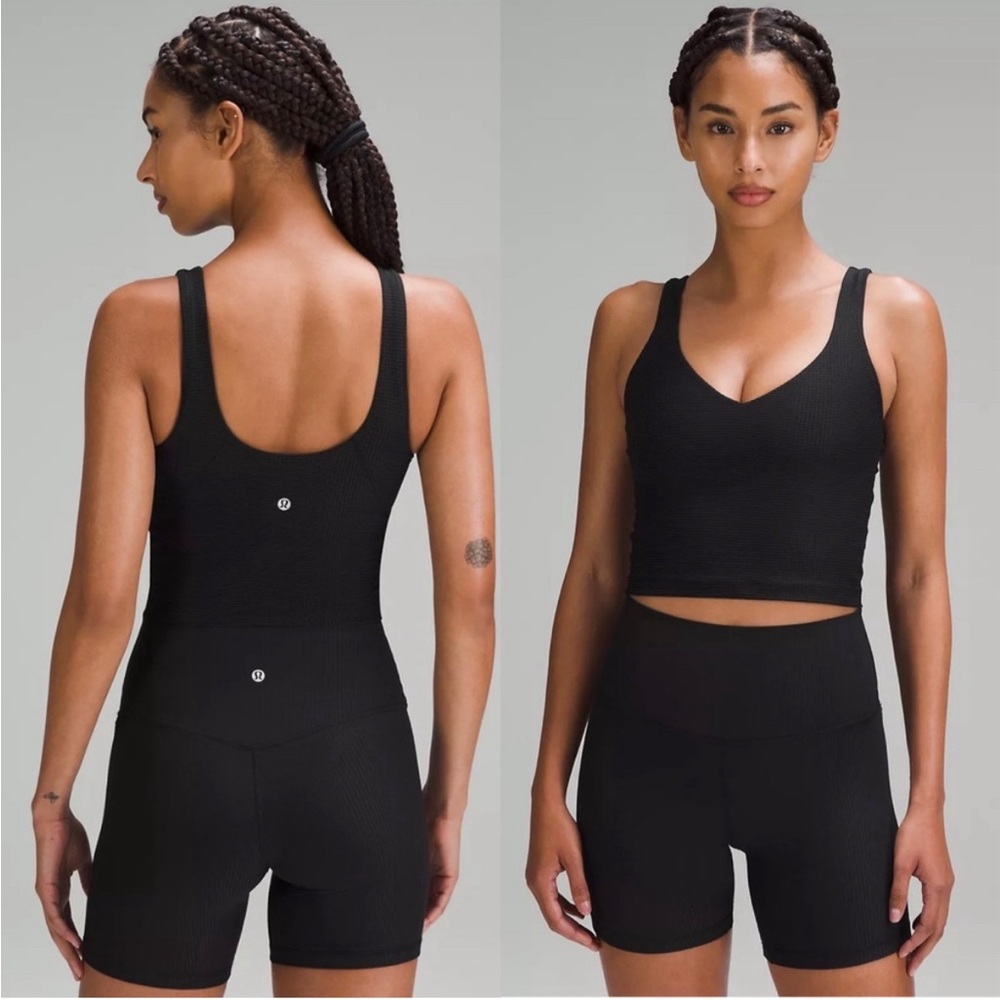 NEW | Lululemon Scoop Neck Yoga Tank Top *Grid Texture